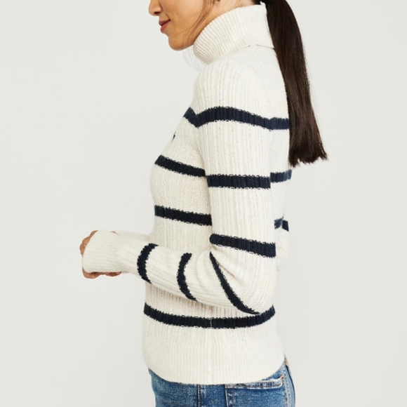 Abercrombie stripe turtleneck size S - Picture 5 of 9